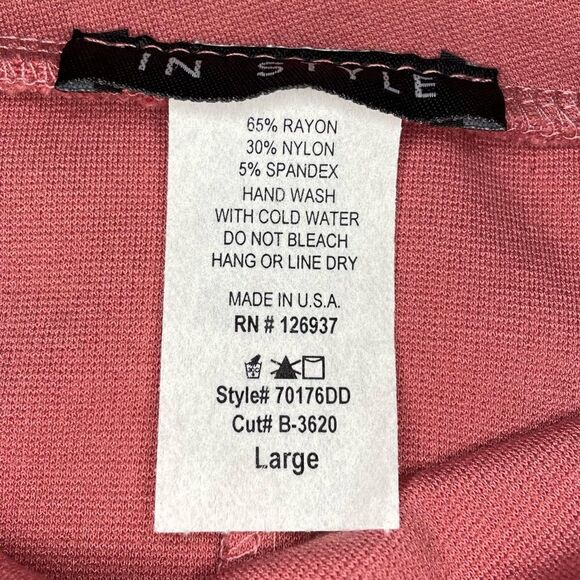 In Style Dusty Rose Off The Shoulder Body Con Dress size Large - Picture 12 of 13